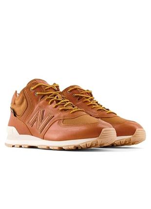 Кожаные мужские кроссовки new balance 574h1 фото