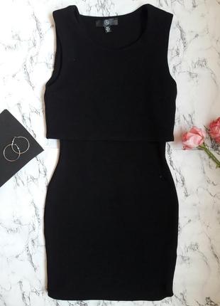 Черное платье в обтяжку1 фото