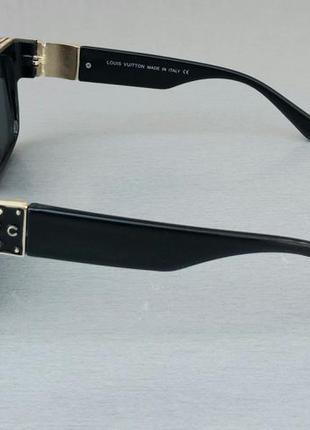 Louis vuitton окуляри великі жіночі сонцезахисні чорні з золотом3 фото