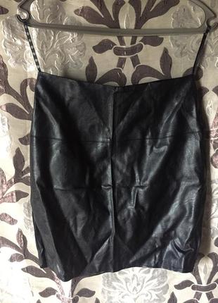 Юбка шкіряна, екошкіра