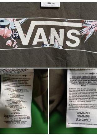 Укороченный топ лонгслив с принтом и лого vans5 фото