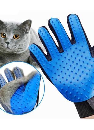 Рукавички для чищення тварин pet gloves1 фото