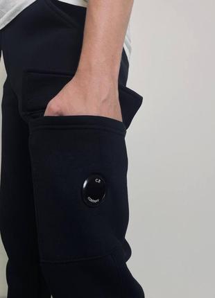 Теплые мужские штаны на флиси cp company с линзою2 фото