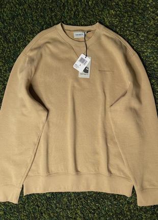 Кофта carhartt wip ashland sweat dusty hamilton brown (new) | original