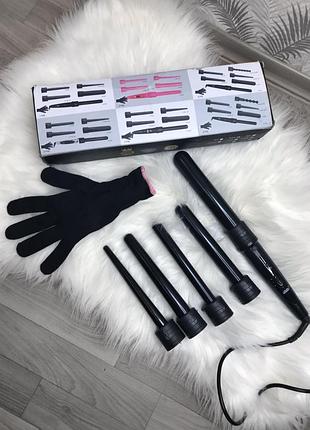 Плойка з 5-ма змінними  насадками