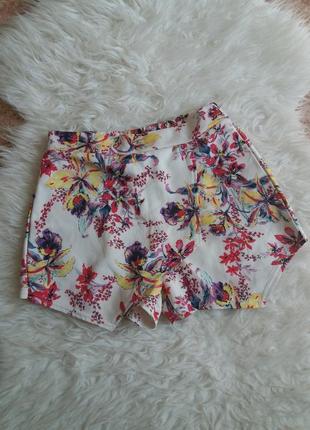 Юбка-шорты в цветочный принт