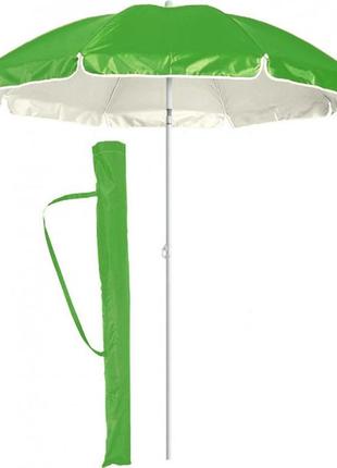 Стол раскладной для пикника и рыбалки с регулируемой высотой 4 стула, + зонт 170 см (зеленый)3 фото
