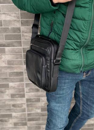 Мужская повседневная сумка через плечо барсетка классическая деловая choice3 фото