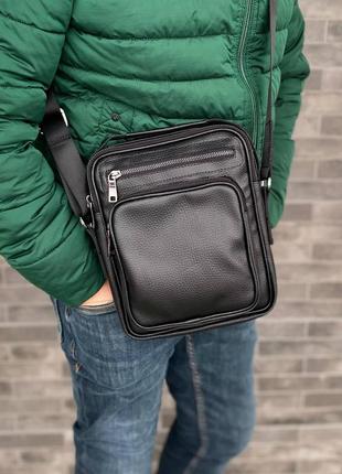 Мужская повседневная сумка через плечо барсетка классическая деловая choice4 фото