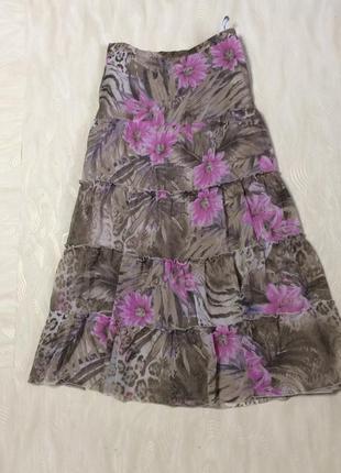 Шифоновая многоярусная юбка gerry weber, р.12-14