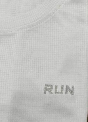 Біла спортивна футболка run m mieyco білий4 фото