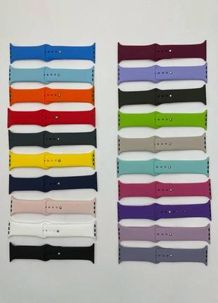 Силиконовый ремешок для умных часов smart watch 42/44 (фиолетовый)  marketopt5 фото