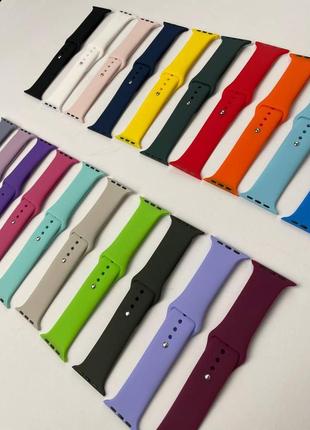 Силиконовый ремешок для умных часов smart watch 42/44 (фиолетовый)  marketopt4 фото
