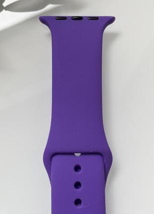 Силиконовый ремешок для умных часов smart watch 42/44 (фиолетовый)  marketopt2 фото