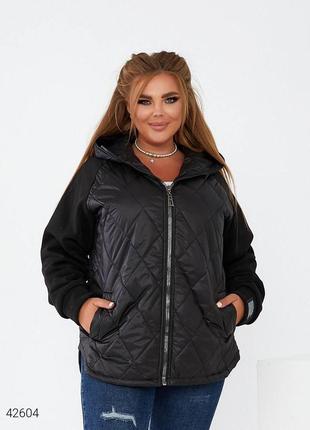Жіноча демісезонна куртка великих розмірів 52-54