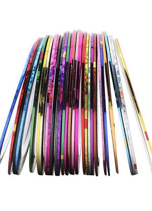 Клейкие ленты для ногтей, 30шт