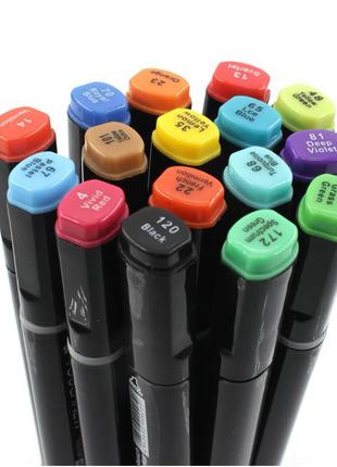 Cкетч маркеры двусторонние набор 60 цветов в сумке sketch marker touch 10-606 фото