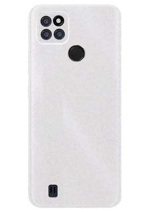 Чехол fiji soft для realme c21y силикон бампер прозрачный белый