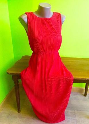 Яркое красное платье next меди1 фото