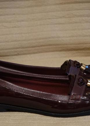 Стильні фірмові тассель-лофери темно-бордового кольору new look англія 42 р.4 фото
