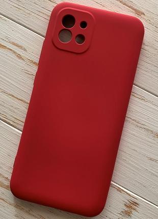 Силіконовий чохол soft silicone case full для samsung a03 (a035) червоний (бампер)