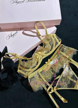 Комплект белья agent provocateur 75b (34b) / 2 (s) оригинал4 фото