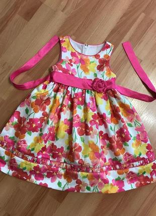 Летнее платье в цветы