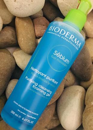 Bioderma sebium гель для обличчя 200мл1 фото