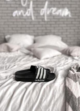 Жіночі шльопанці adidas black  🌶5 фото