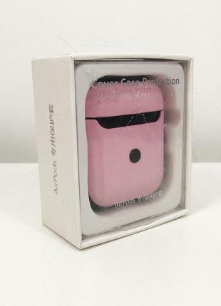 Чехол для apple airpods противоударный розовый3 фото