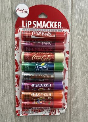 Бальзами для губ lip smacker coca cola набір 8 шт. набір1 фото