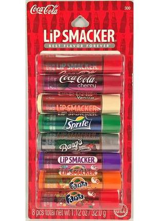 Бальзамы для губ lip smacker coca cola набор 8 шт набор2 фото