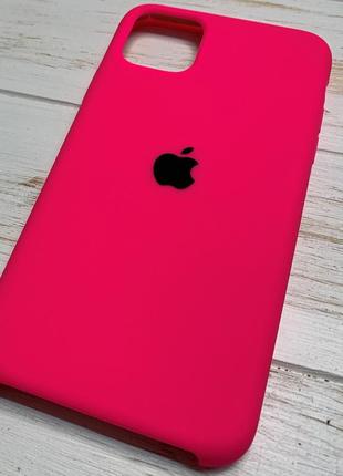 Силиконовый чехол silicone case для iphone 11 pro max розовый firefly rose 47 (бампер)