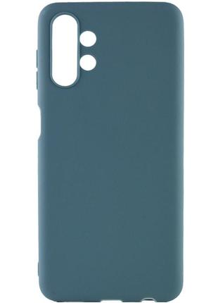 Матовый чехол для samsung a04s (a047) синий candy matte (бампер)