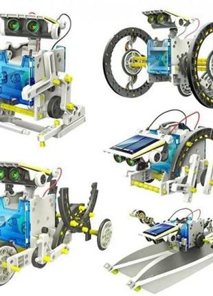 Конструктор робот на сонячних батареях solar robot 14 в 15 фото