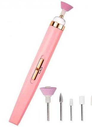 Фрезер для маникюра и педикюра flawless salon nails, ручка фрезер для маникюра. bs-752 цвет: розовый6 фото
