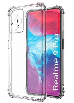 Чохол fiji proof для realme 9 pro (rmx3471, rmx3472) / realme 9 5g бампер з посиленими бортами transparent