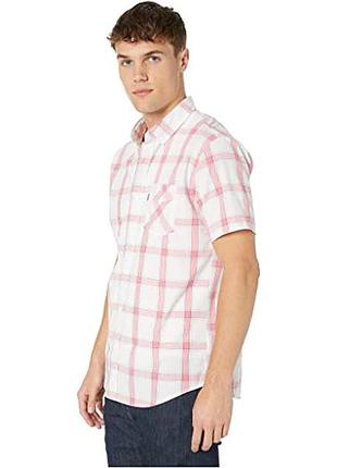 Чоловіча сорочка в клітинку, з коротким рукавом від levis. оригінал