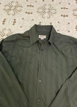 Мужская рубашка известного бренда diesel. оригинал!!!!2 фото