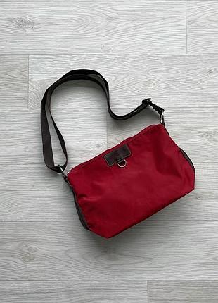 Шикарна сумка месенджер bogner nylon messenger shoulder bag red