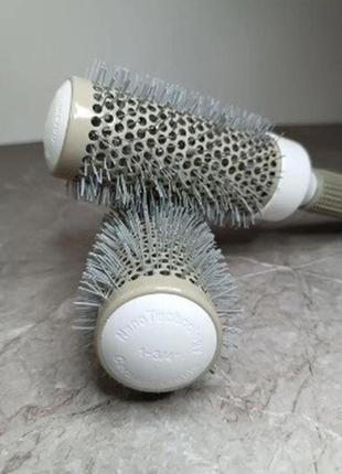 Термобраш керамический с прорезиненный ручкой для укладки волос (диаметр 32)2 фото
