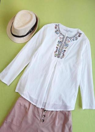 Стильная батистовая  блузка из тонкой ткани от zara
