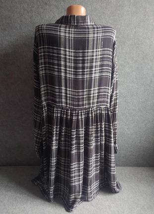 Платье оверсайз из мягкой вискозы (как баечка)  48-50 52 размера3 фото