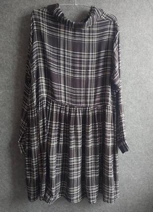 Платье оверсайз из мягкой вискозы (как баечка)  48-50 52 размера6 фото