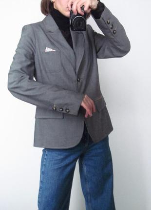 Красивый  серый пиджак selection by oliver 🩶2 фото