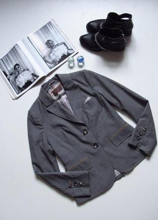 Красивый  серый пиджак selection by oliver 🩶5 фото