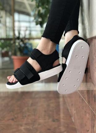 Сандали adidas adilette sandals black сандалі босоніжки босоножки10 фото