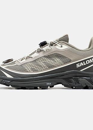 Мужские кроссовки salomon xt-6 ft beige brown 45