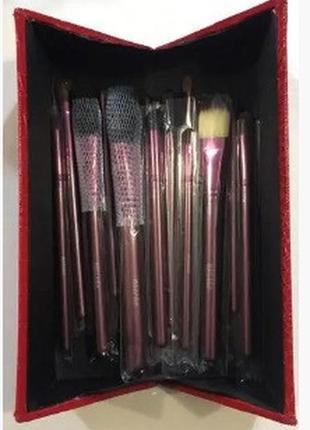 Набір візажний megaga 13 пензлів у чохлі рептилія