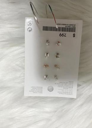 Набор серёжек h&m 3